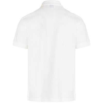 Burberry Branded Circle Logo White Polo Shirt