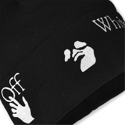 Off-White OW Logo Beanie Black