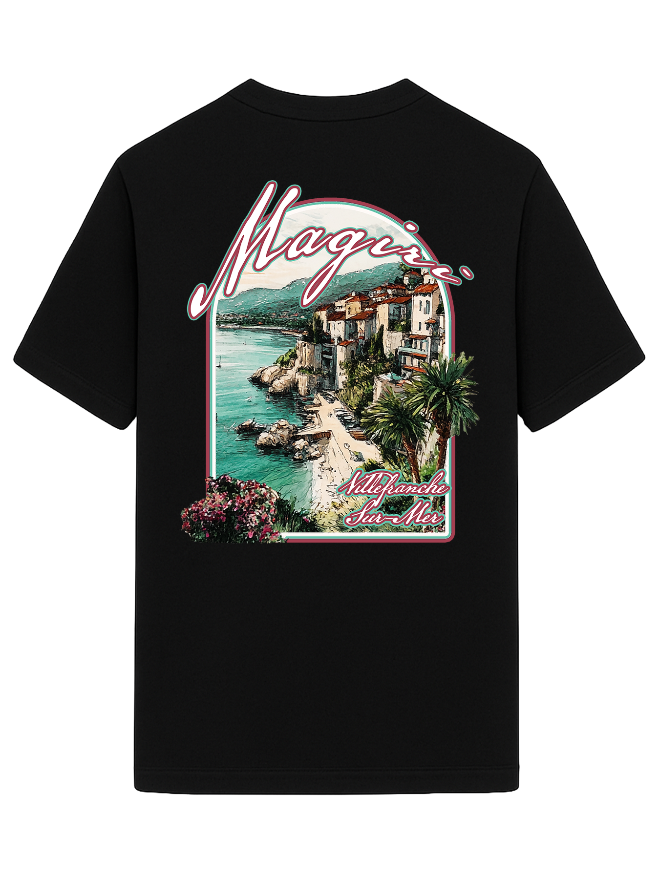 Camiseta estampada Magiri Sur Mur en negro
