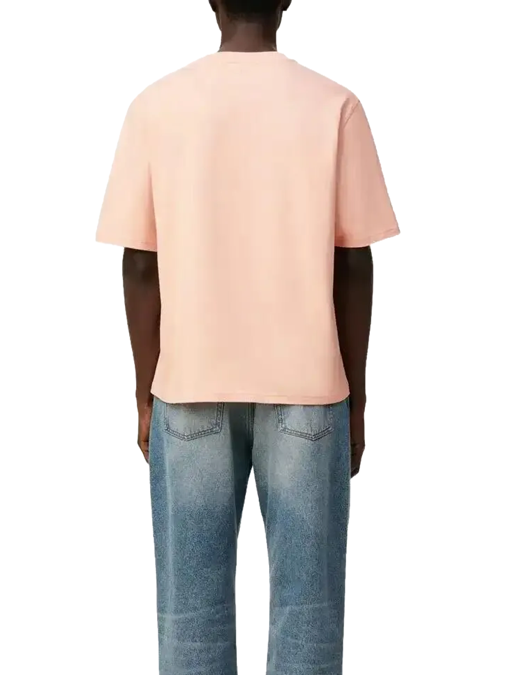 Ami Paris De Coeur Embossed Logo T-shirt in Pink – TheDesignerBox
