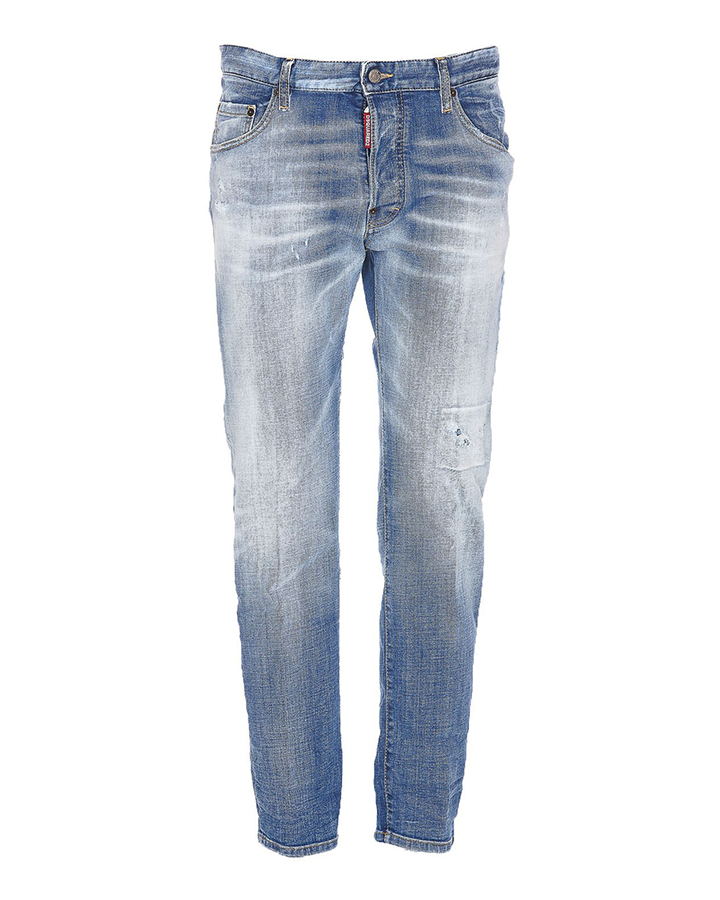 Dsquared2 – Coole Jeans in heller Clean-Waschung in Blau