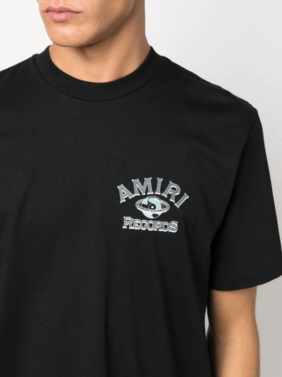 Amiri Global Records Logo Printed T-Shirt in Black