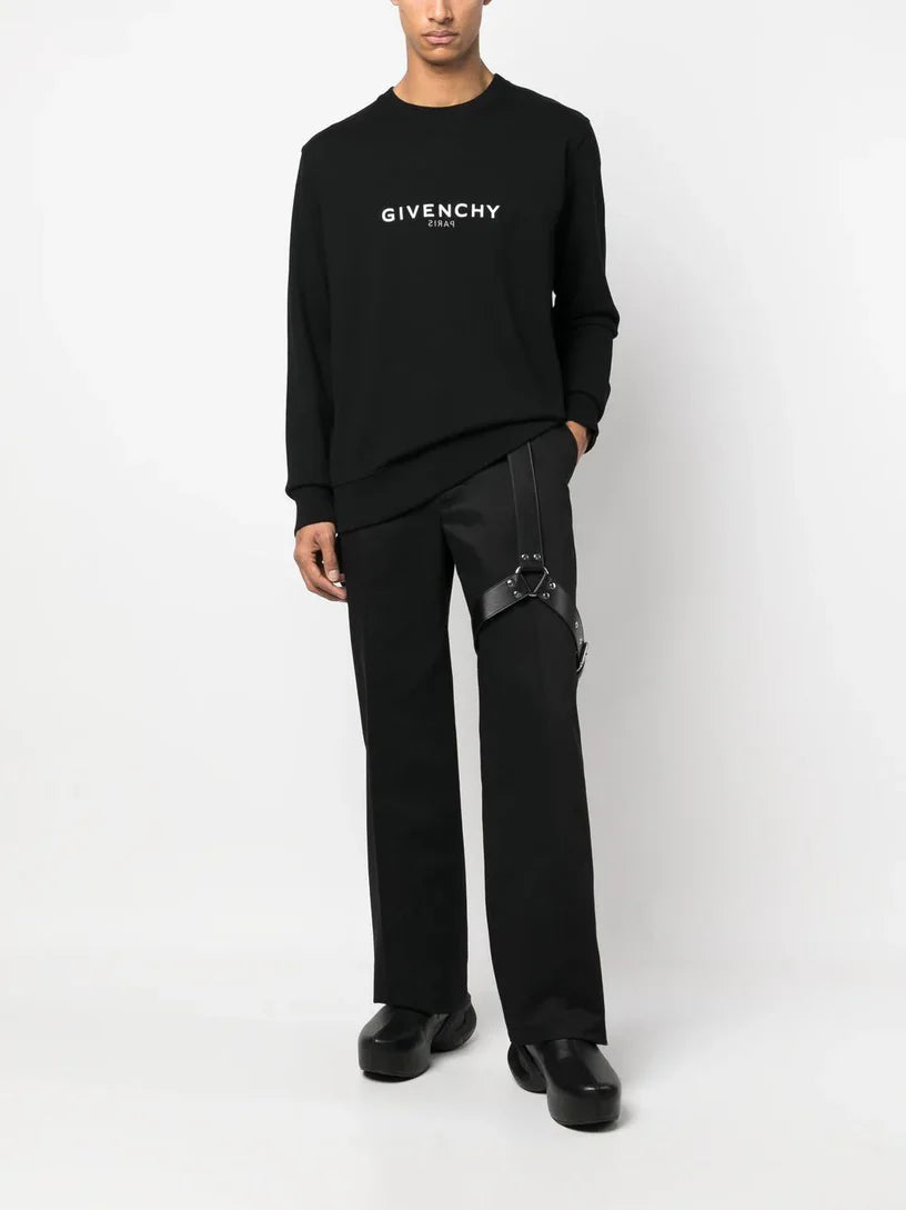 Givenchy Reverse Paris Slim fit Sweatshirt in Black – TheDesignerBox