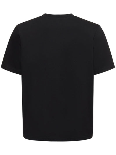 Casablanca Tennis Club Icon Printed Cotton T-Shirt in Black