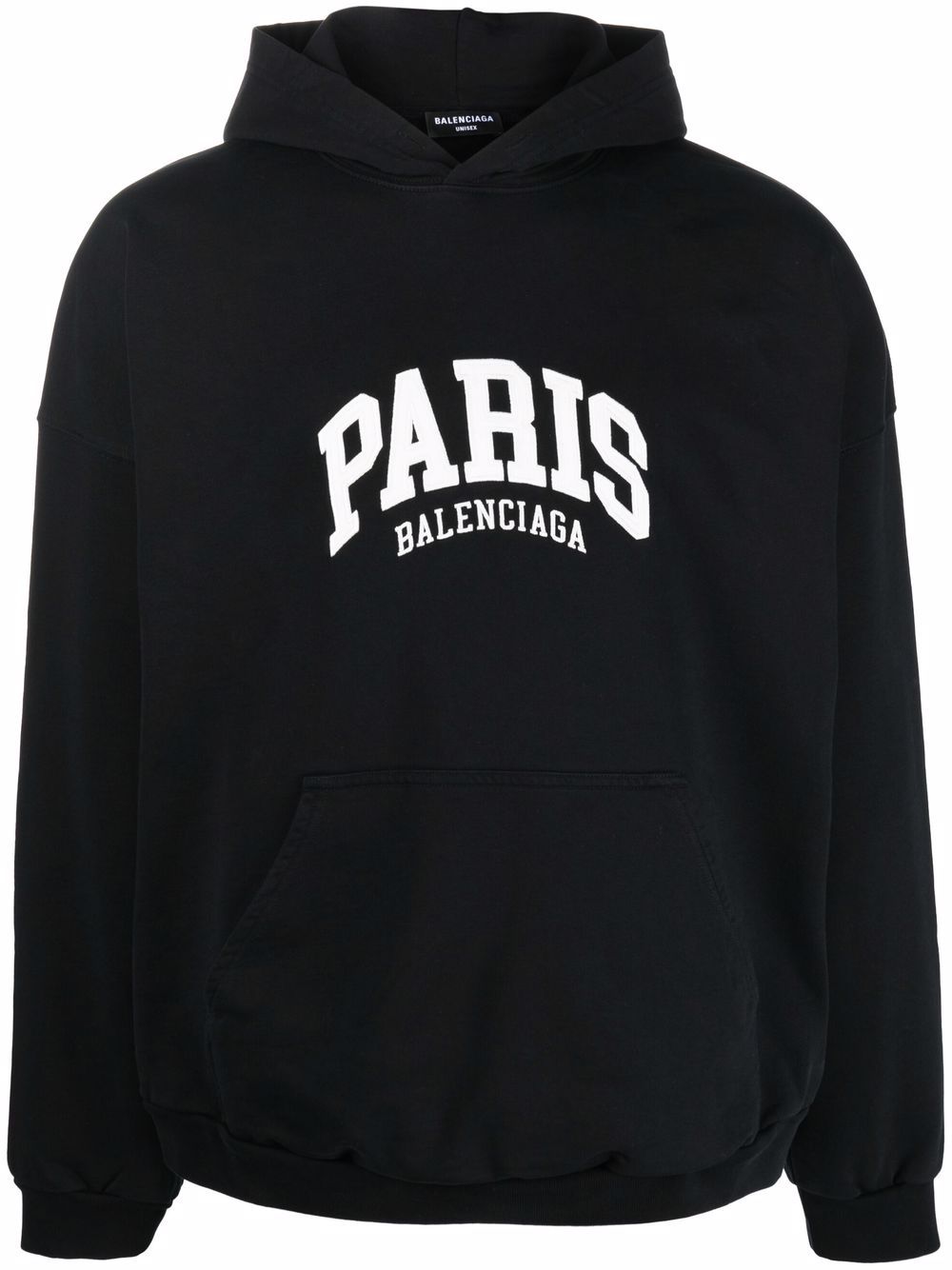 Balenciaga Cities Paris Hoodie Black