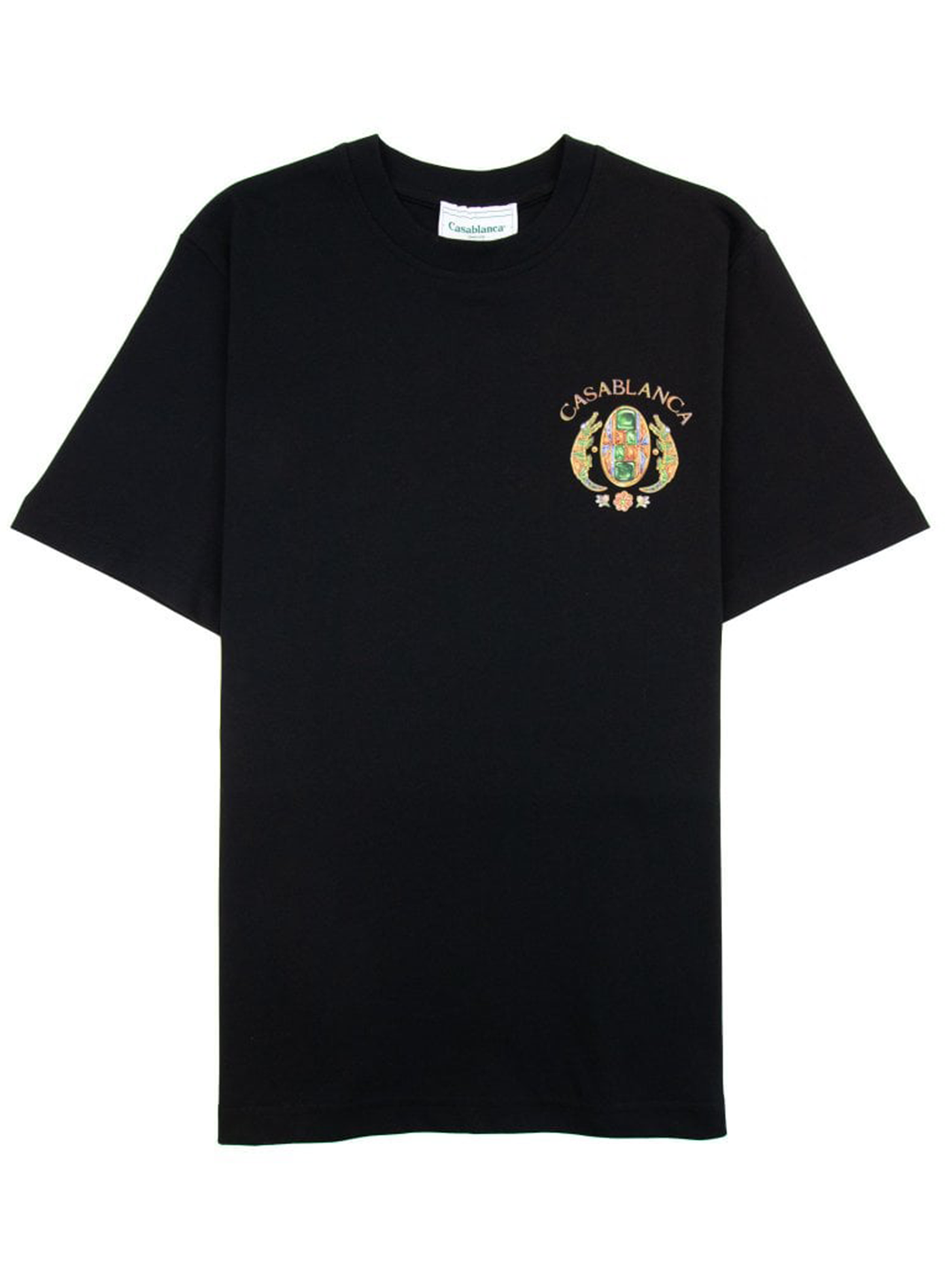 Casablanca Joyaux D'Afrique Tennis Club Printed T-Shirt in Black