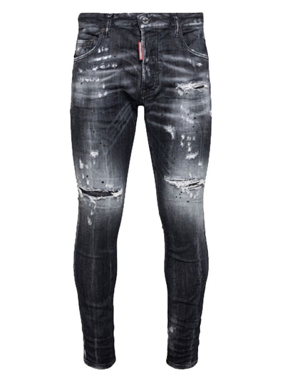 Dsquared2 Cool Guy Ripped Bleached Wash Jeans in Black