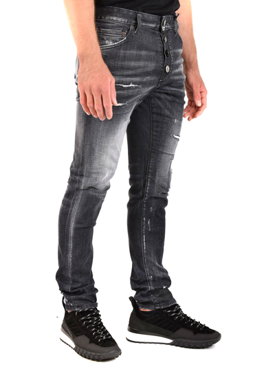 Dsquared2 – Cool Guy – Schwarze Jeans mit verwaschenem Effekt