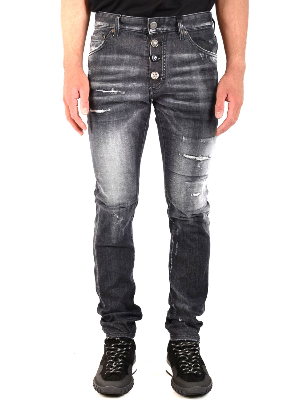 Dsquared2 – Cool Guy – Schwarze Jeans mit verwaschenem Effekt