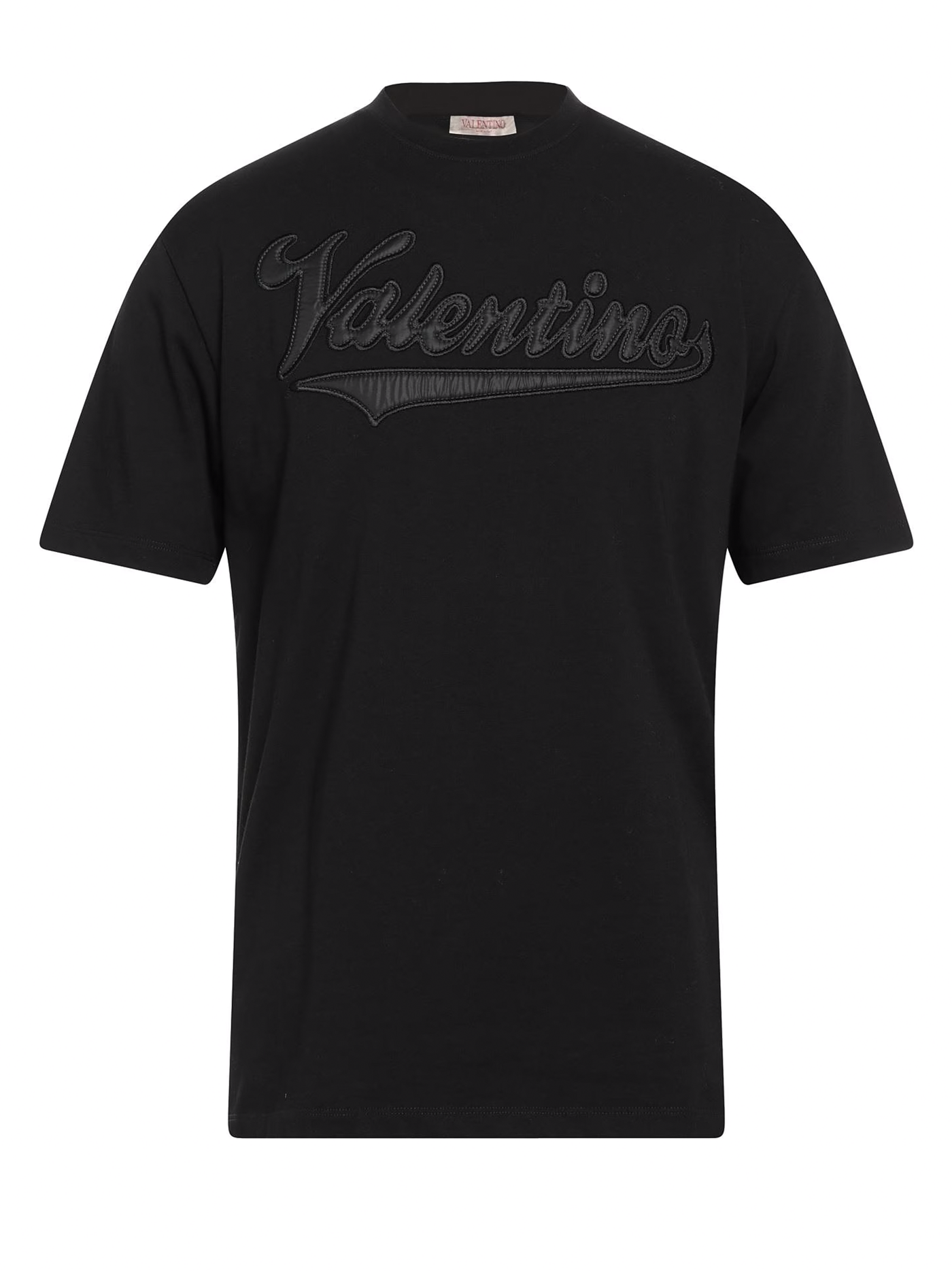 Valentino Garavani – Schwarzes T-Shirt mit Varsity-Logo