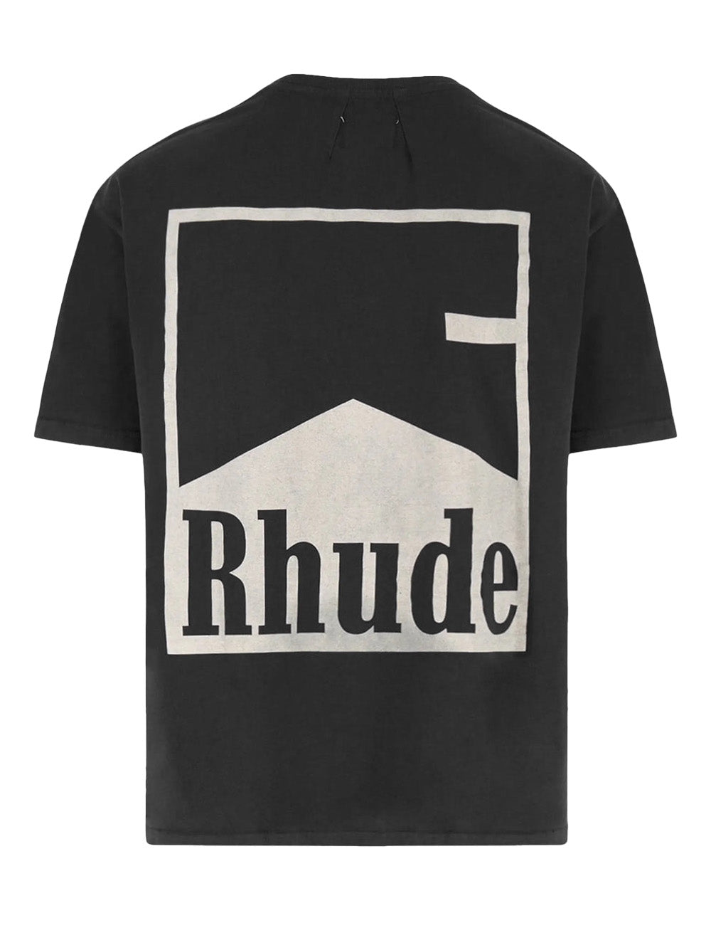 Rhude Chevron Printed Boxy Fit T-Shirt in Black – TheDesignerBox