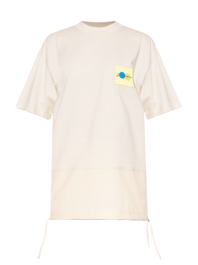 Jacquemus Noli Patch Logo T-Shirt in Beige