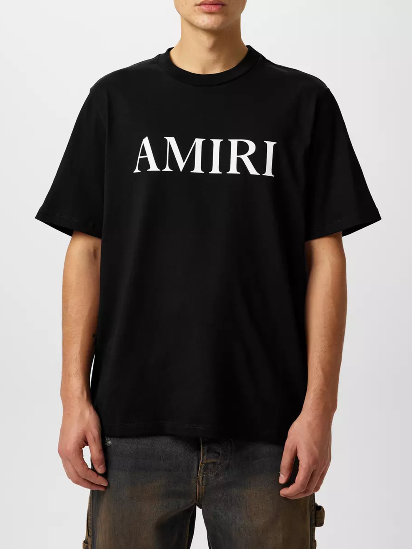 Amiri – Schwarzes T-Shirt mit Core-Logo