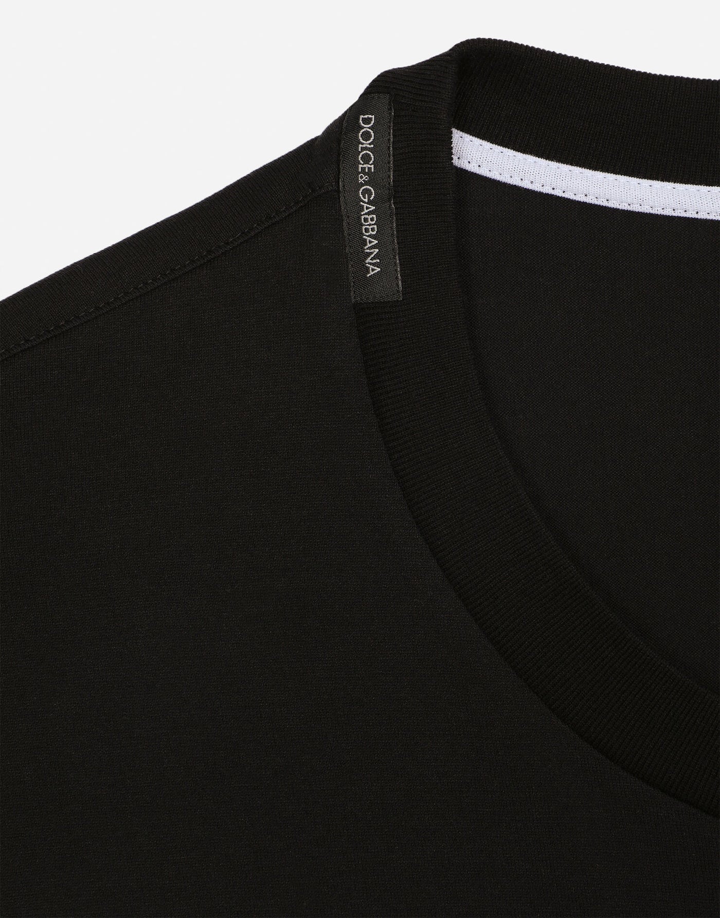 Dolce & Gabbana DG Milano Logo Print T-shirt in Black