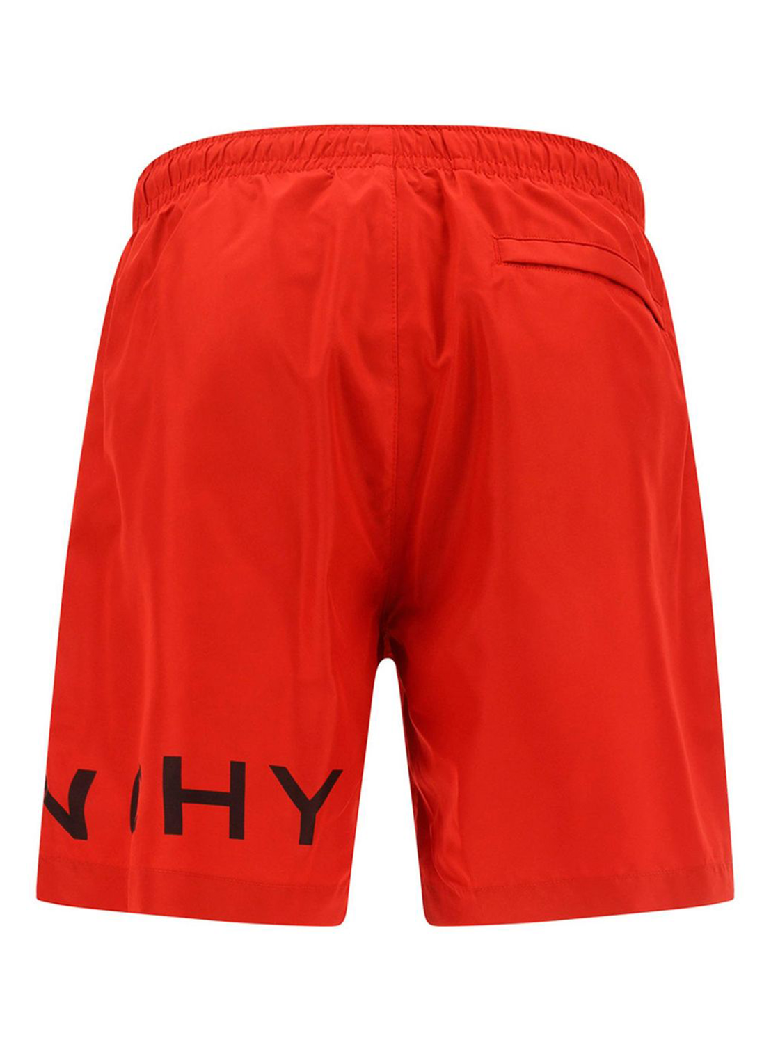 Givenchy – Rote Badeshorts mit Logo-Print