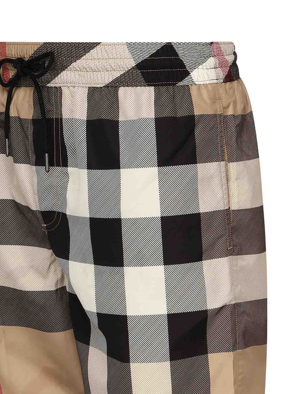 Burberry Check Swim Shorts in Beige