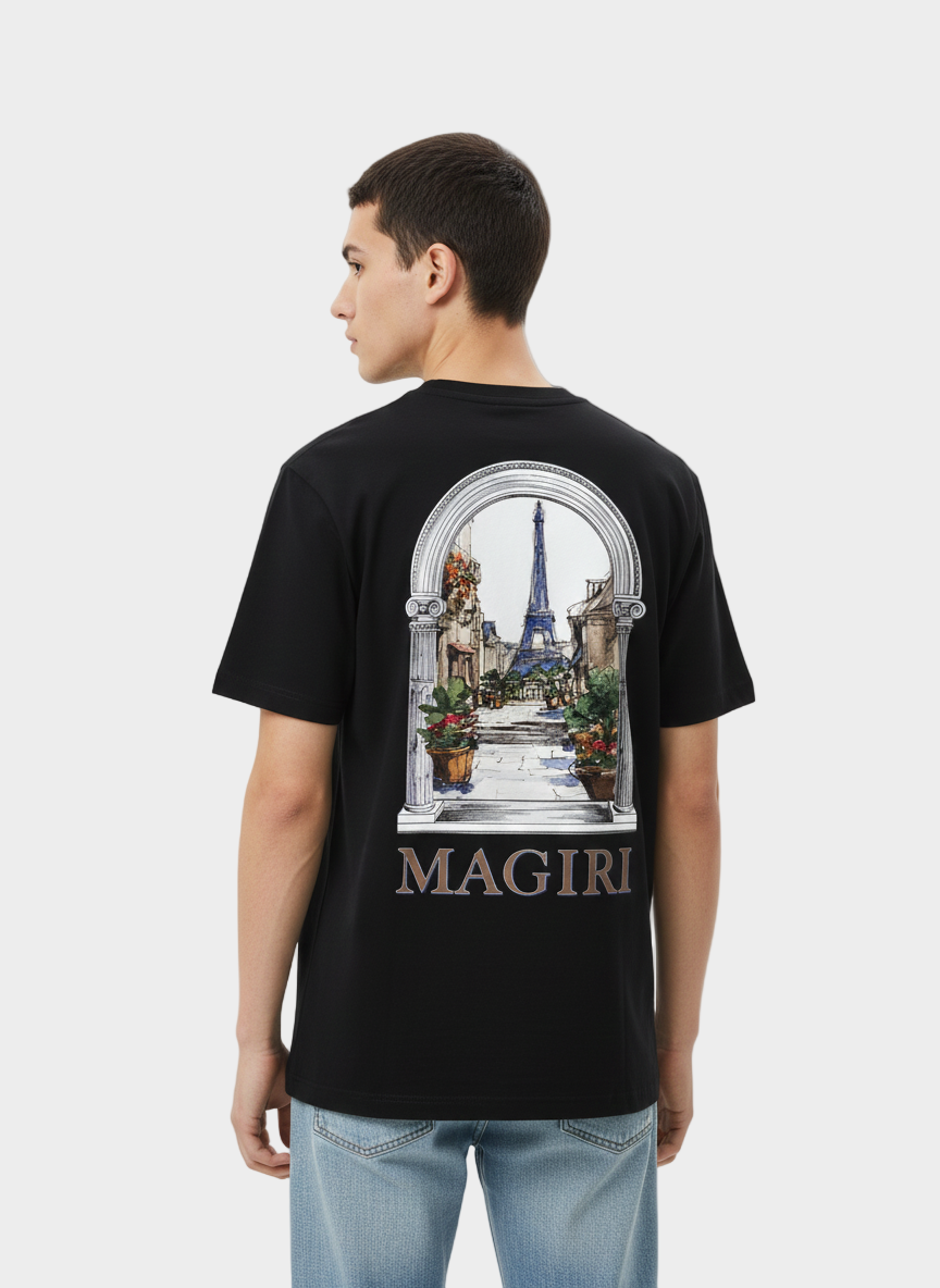 Magiri Archway Printed T-Shirt in Black