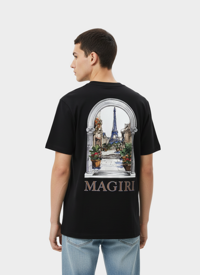 Magiri Archway Printed T-Shirt in Black