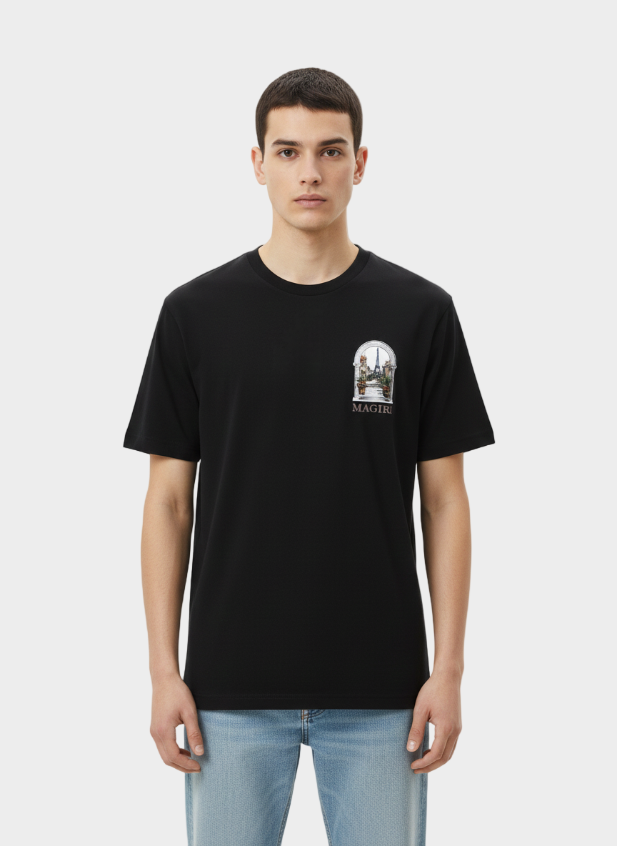 Magiri Archway Printed T-Shirt in Black