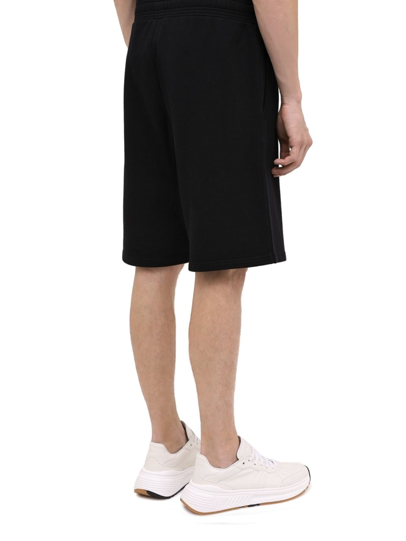 Givenchy Paris Gradient Logo Embroidered Sweat Shorts in Black