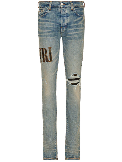 Amiri Core Applique Logo Jeans in Blue