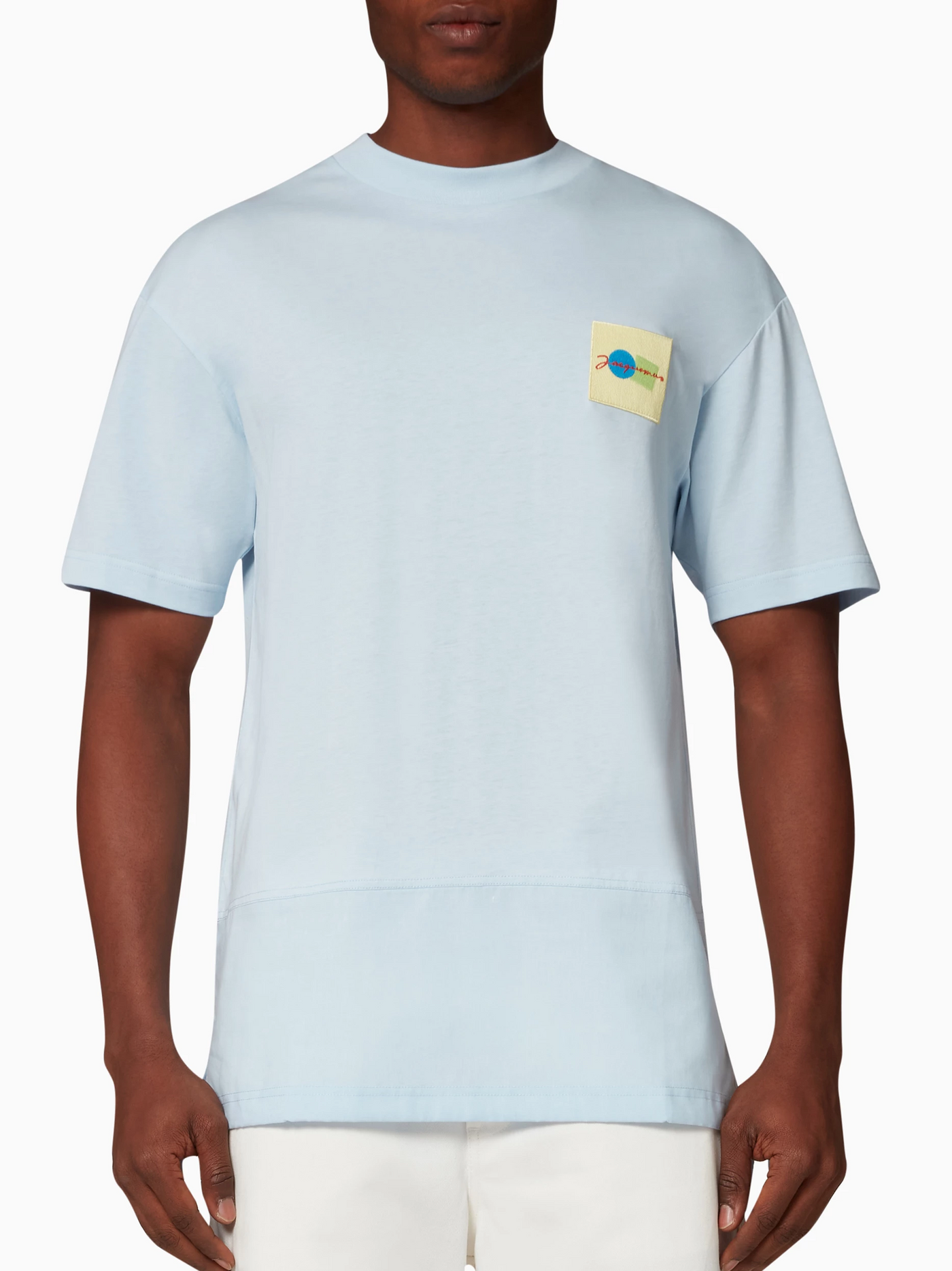 Jacquemus – T-Shirt „Noli“ mit Logo-Patch in Blau