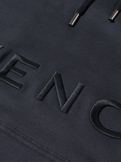 Givenchy 4G Embroidered Logo Hoodie in Night Blue