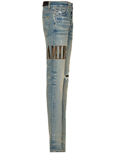 Amiri Core Applique Logo Jeans in Blue