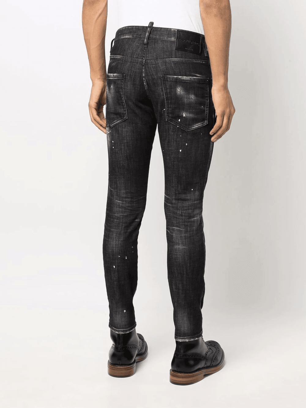 Dsquared2 Icon Printed Cool Guy Jeans in Black – TheDesignerBox