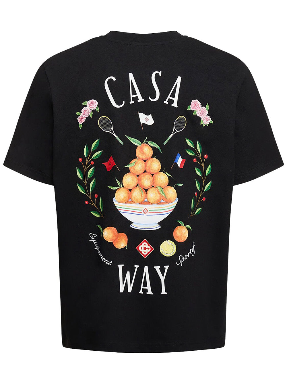 Casablanca Casa Way Bowl of Oranges T-Shirt in Black