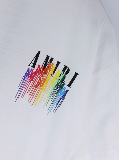 Amiri M.A Drip Collage Logo T-Shirt in White