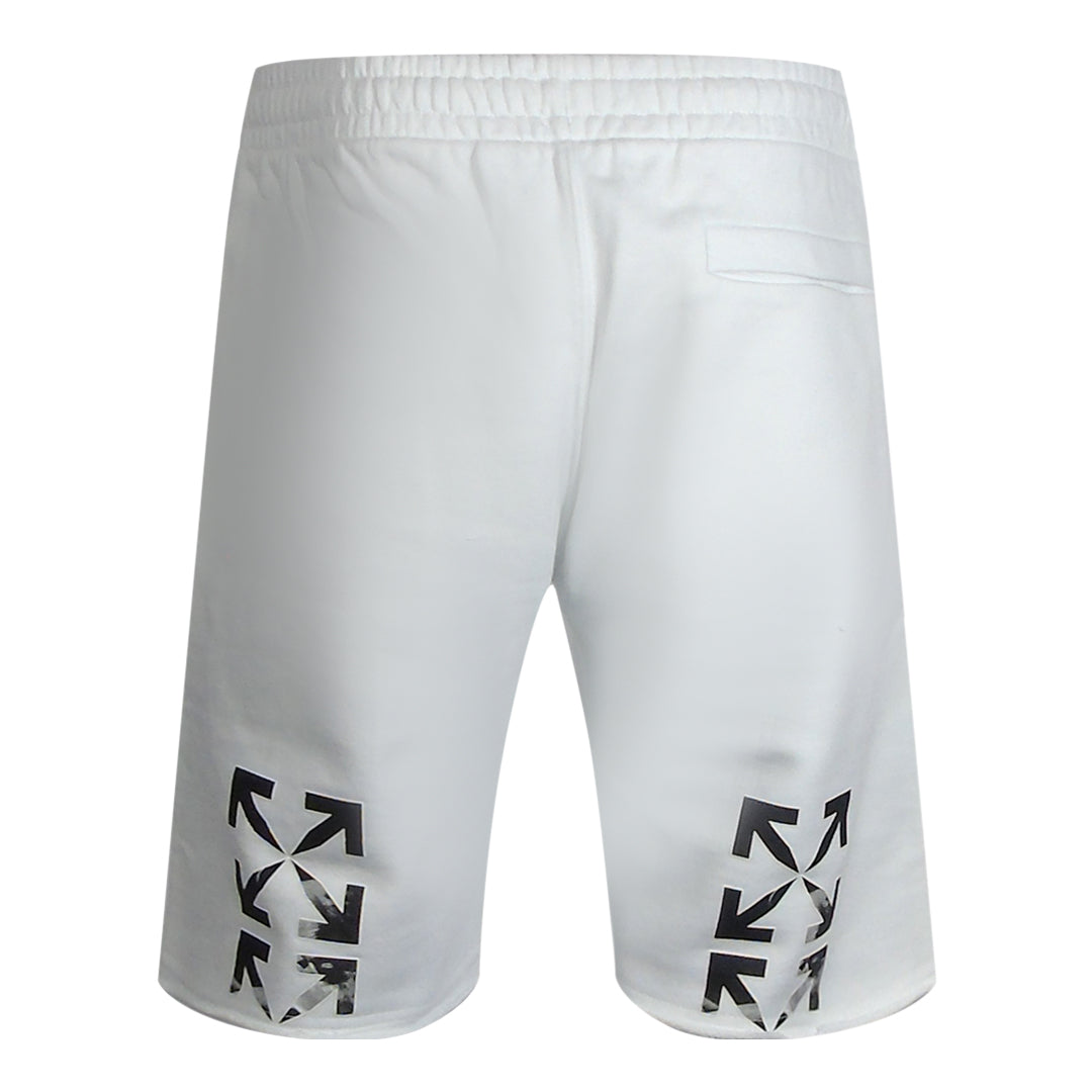 Off-White Caravaggio Arrow White Sweat Shorts XS