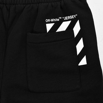 Off-White Diag Pocket Logo Printed Shorts in Black