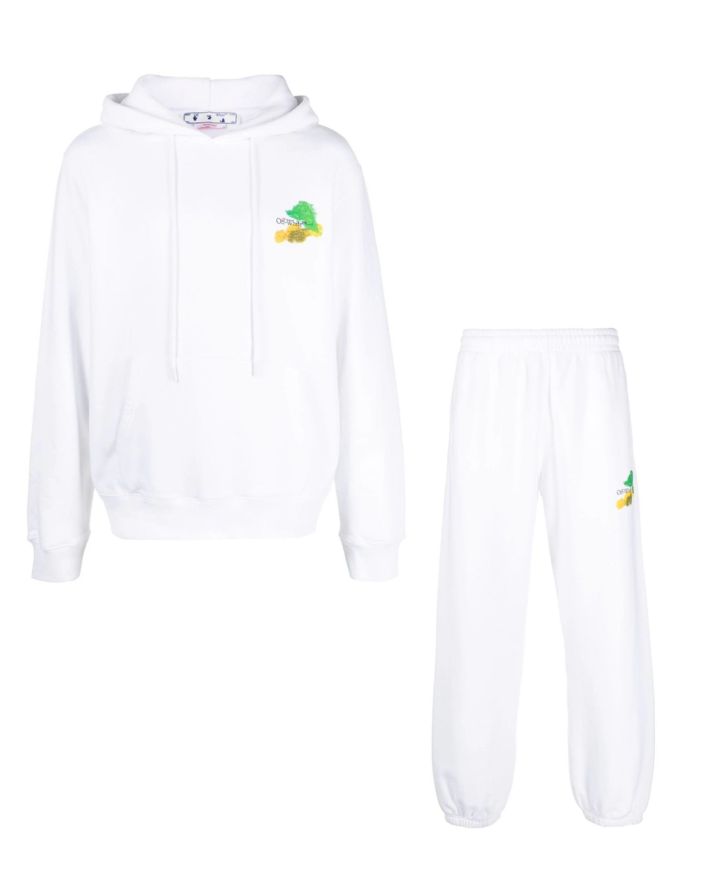 Off-White Brush Arrows Hoodie & Joggers Tracksuit in White