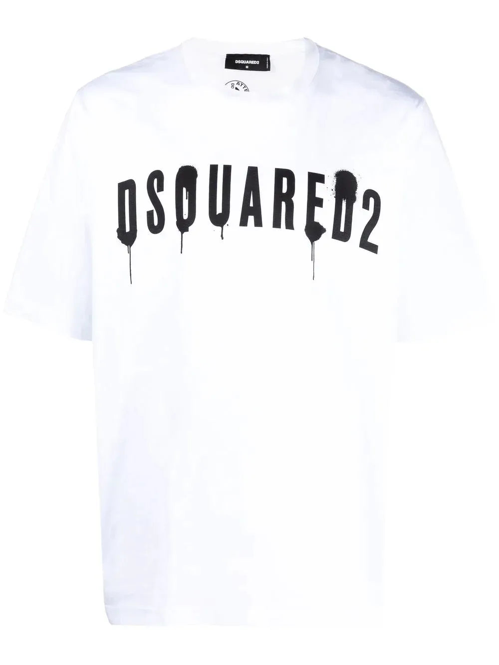Dsquared2 Graffiti Drip Printed T-Shirt in White