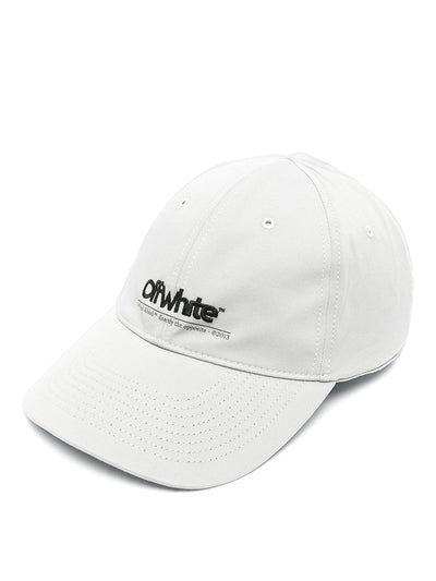 Off-White – Baseball-Cap mit Brustlinie in Grau