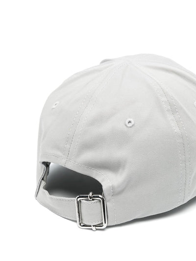 Off-White – Baseball-Cap mit Brustlinie in Grau