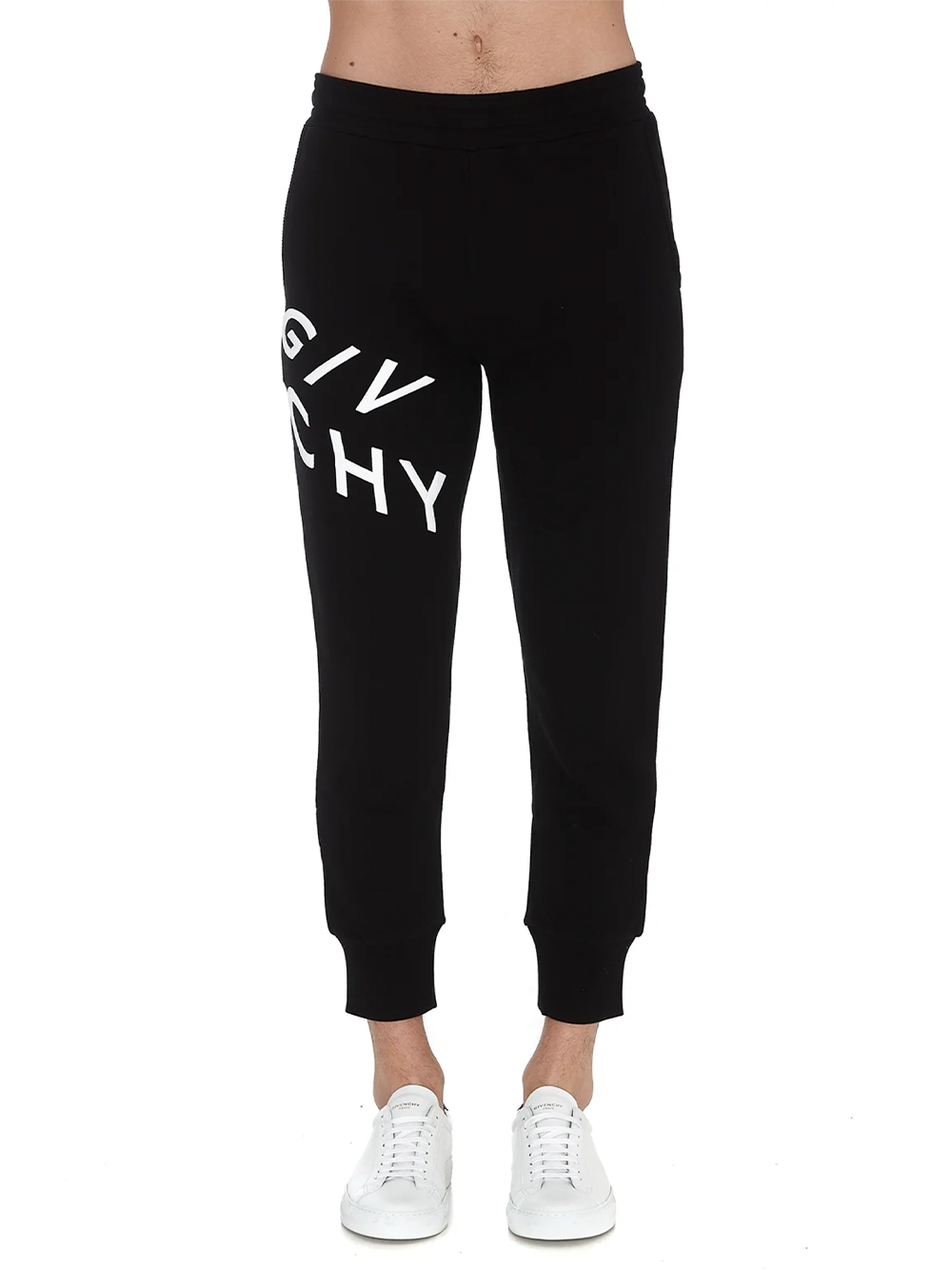 Givenchy – Refracted – Schwarze Jogginghose mit aufgesticktem Logo