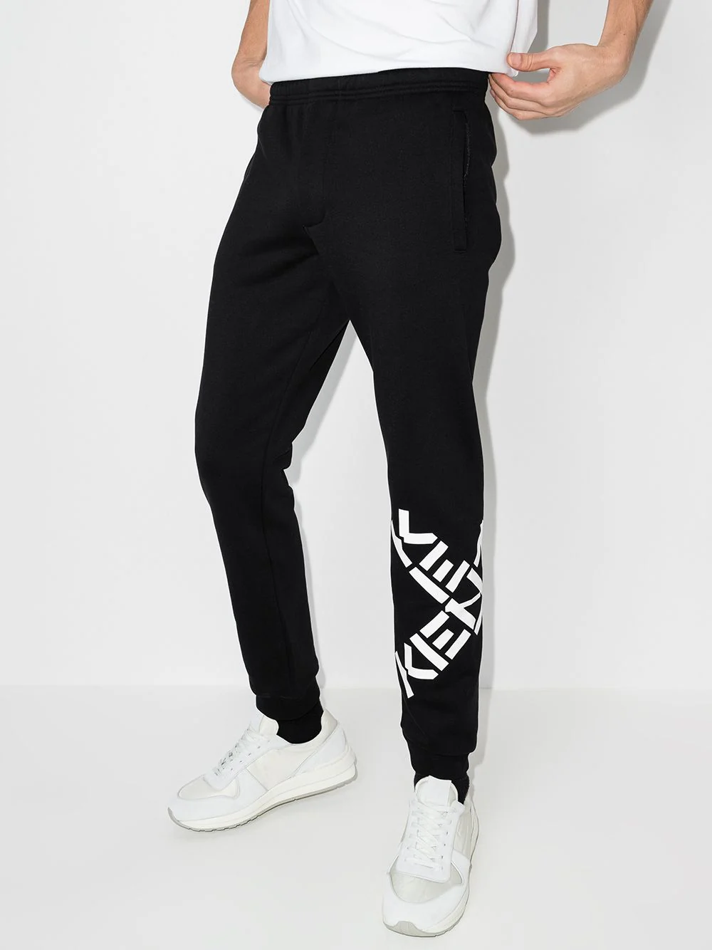 Kenzo Big X Logo Printed Joggers in Black