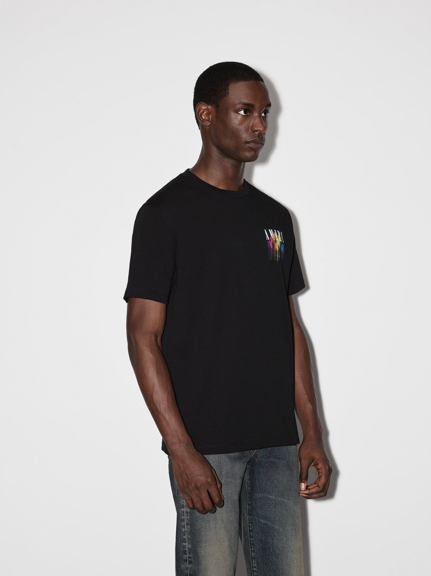 Amiri MA Drip Collage Printed T-Shirt in Black