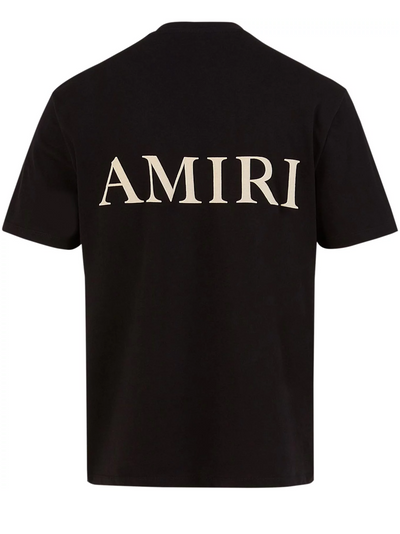 Amiri – Schwarzes T-Shirt mit Pufflogo