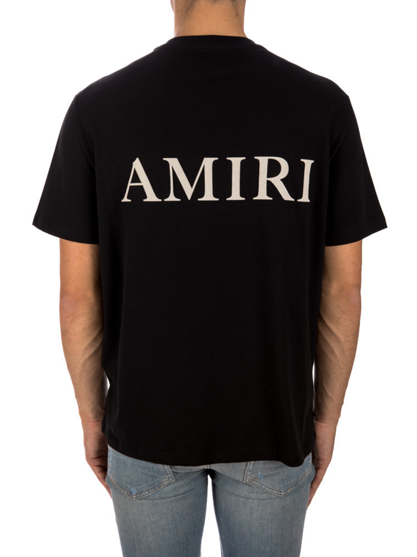 Amiri – Schwarzes T-Shirt mit Pufflogo