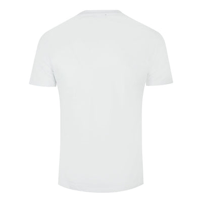 Balmain Vertical Embossed Logo White T-Shirt