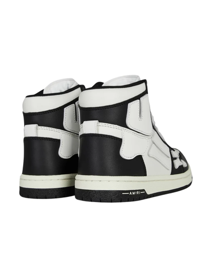 Amiri Skeleton Hi Top White and Black Trainers