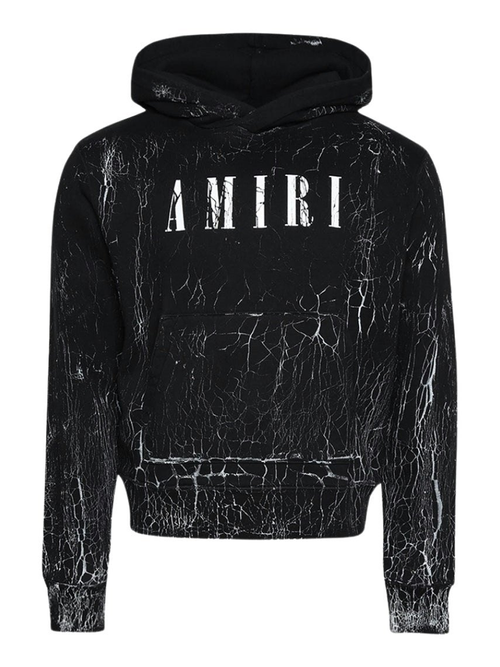 Amiri Cracked Dye Core Logo Black Hoodie – TheDesignerBox