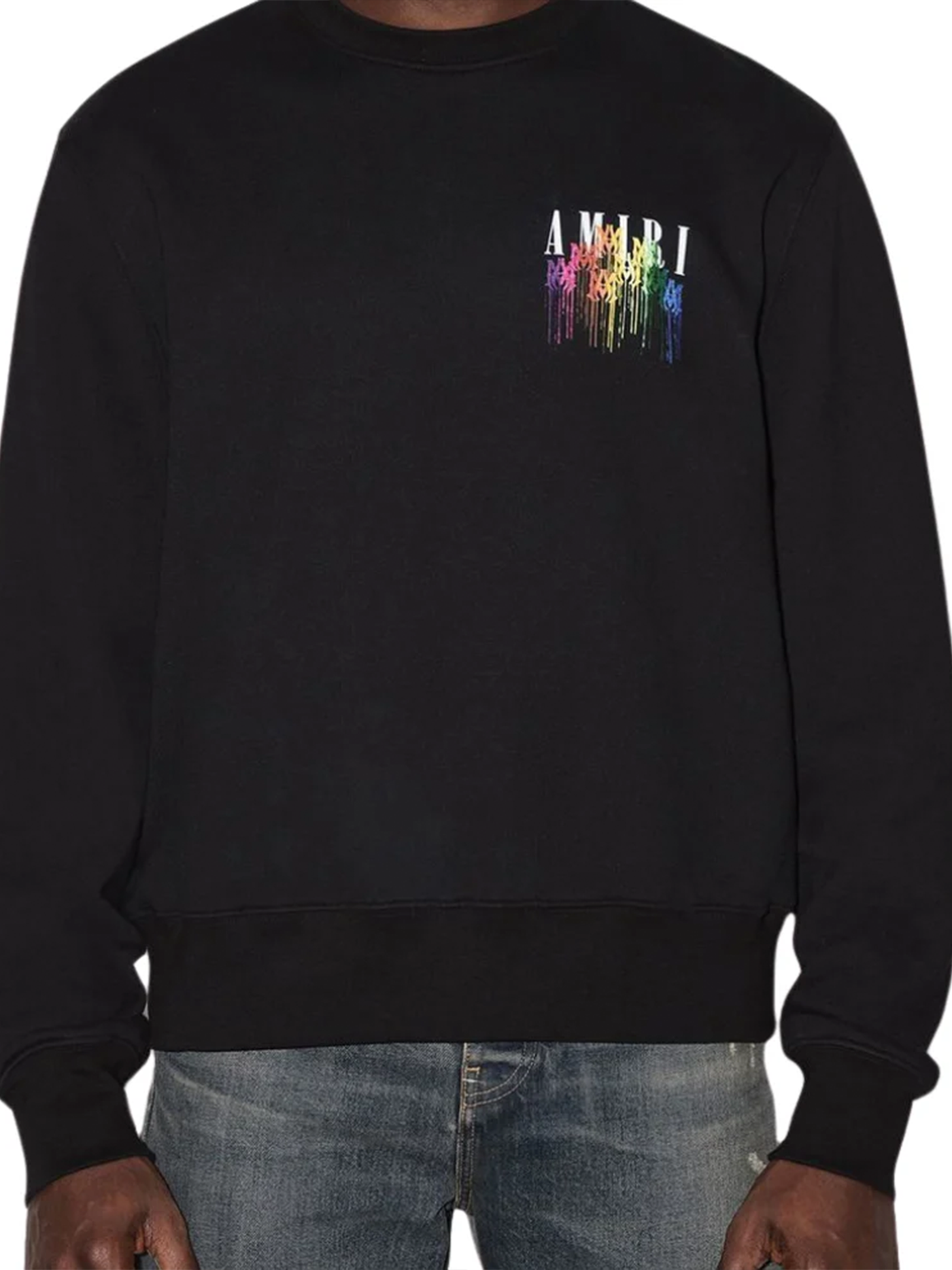 Amiri M.A Drip Collage Sweatshirt in Black