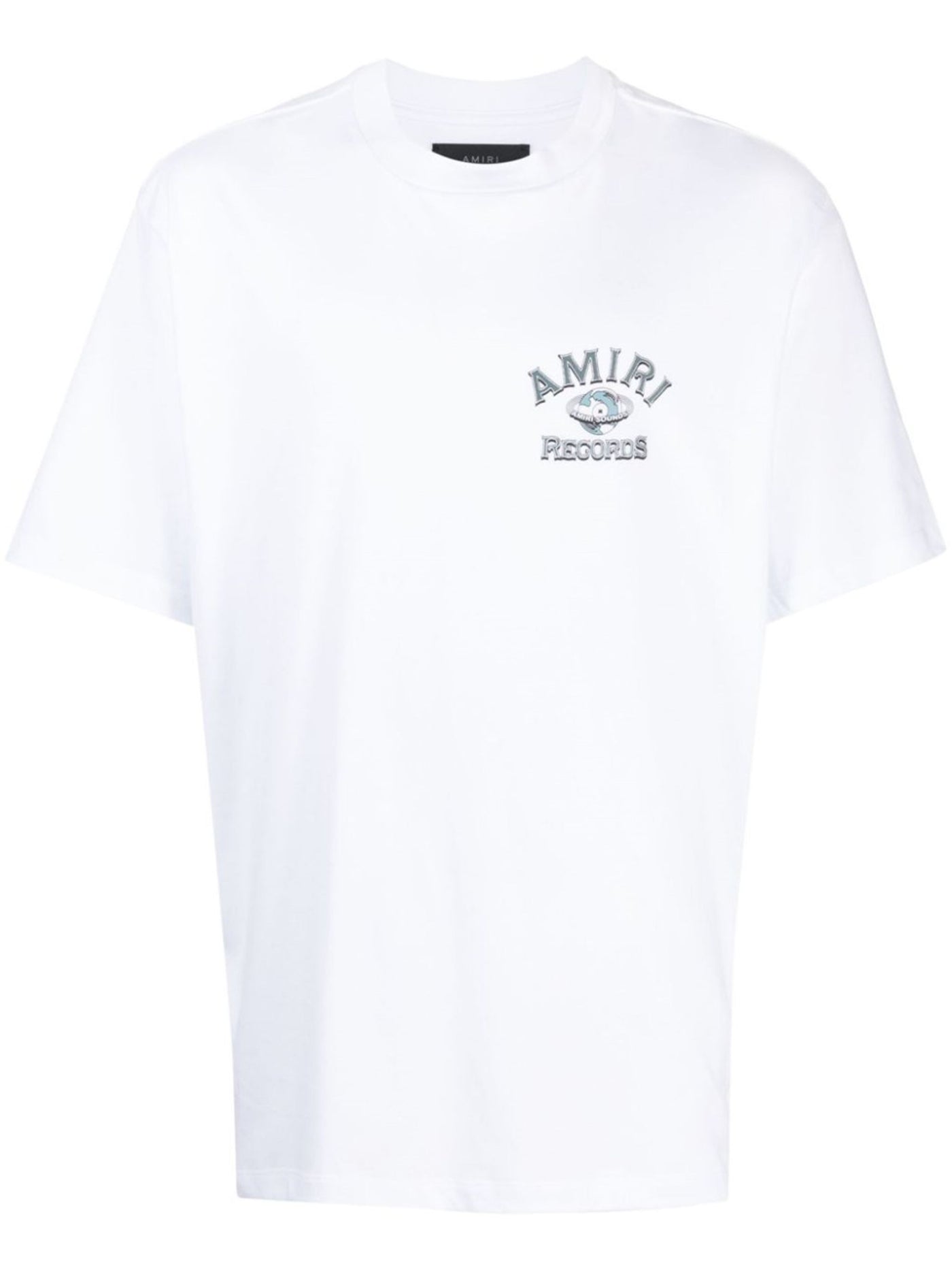 Amiri „Global Records“-T-Shirt mit Logo-Aufdruck in Weiß