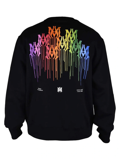 Amiri Ma Drip Collage Logo Black Sweatshirt