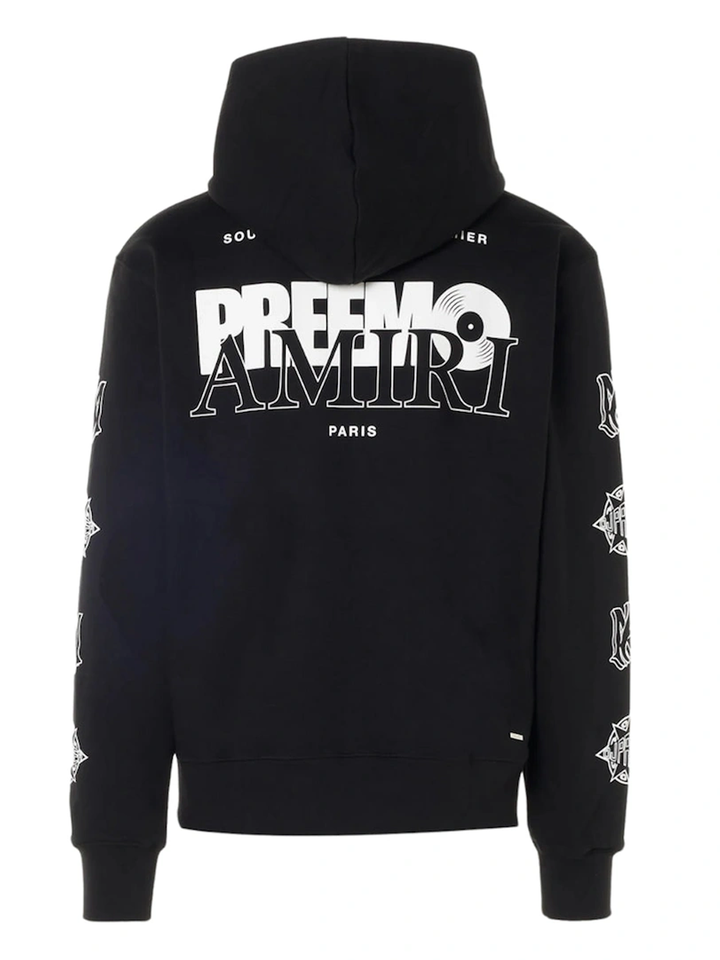 Amiri Preemo Logo Black Hoodie – TheDesignerBox