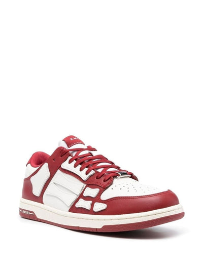 Amiri Low-Top-Sneakers mit Skel-Logo Weiß/Rot 